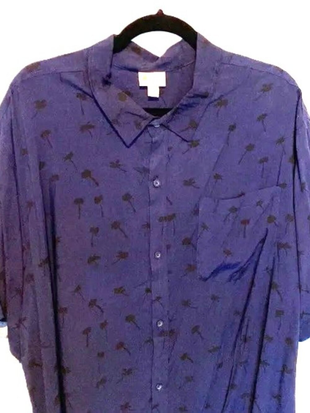 LuLaRoe Men's‎ Dress Shirt 3XL Palm Trees Hawaiian Tropical Michael